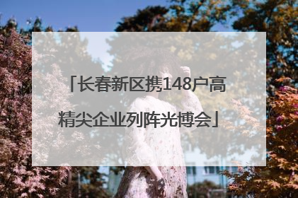 长春新区携148户高精尖企业列阵光博会