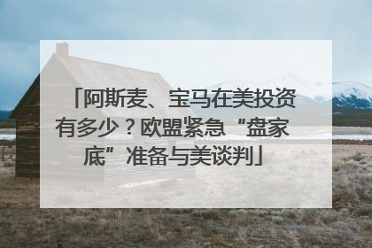 阿斯麦、宝马在美投资有多少？欧盟紧急“盘家底”准备与美谈判