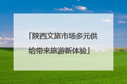 陕西文旅市场多元供给带来旅游新体验