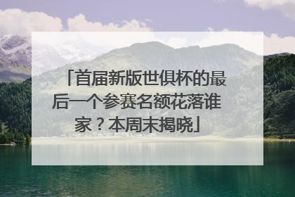 首届新版世俱杯的最后一个参赛名额花落谁家？本周末揭晓