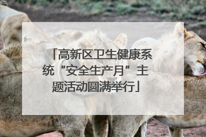 高新区卫生健康系统“安全生产月”主题活动圆满举行