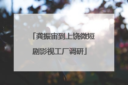 龚振宙到上饶微短剧影视工厂调研