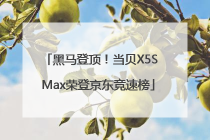 黑马登顶！当贝X5S Max荣登京东竞速榜