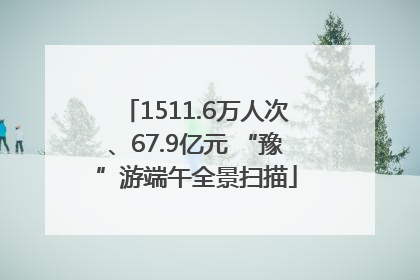 1511.6万人次、67.9亿元 “豫”游端午全景扫描