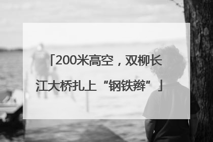 200米高空，双柳长江大桥扎上“钢铁辫”
