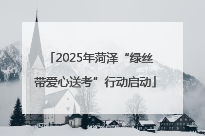 2025年菏泽“绿丝带爱心送考”行动启动