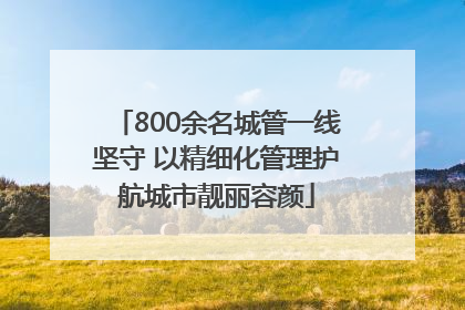 800余名城管一线坚守 以精细化管理护航城市靓丽容颜